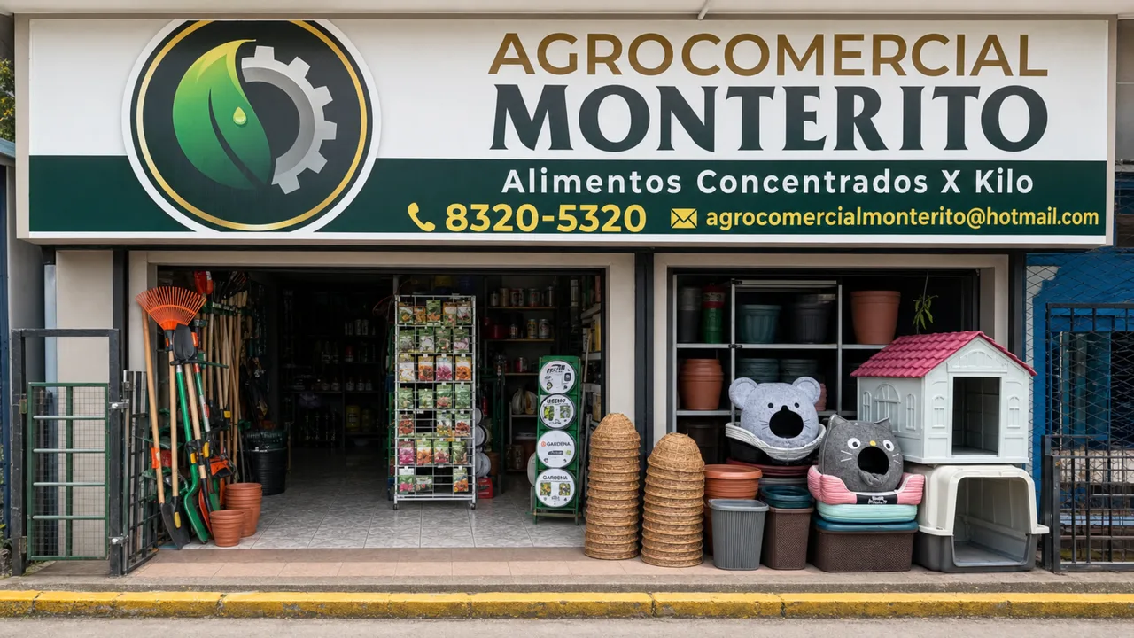 Fachada de Agrocomercial Monterito en Guayabo de Mora
